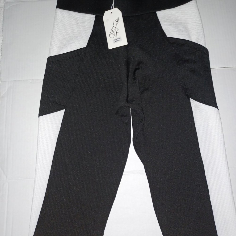 CM FASHION WOMEN'S RIBBED JOGGER STYLE PANTS